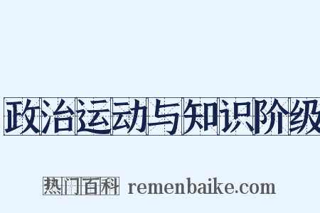 政治运动与知识阶级是什么意思的图片